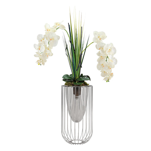 Silver Caged Vase